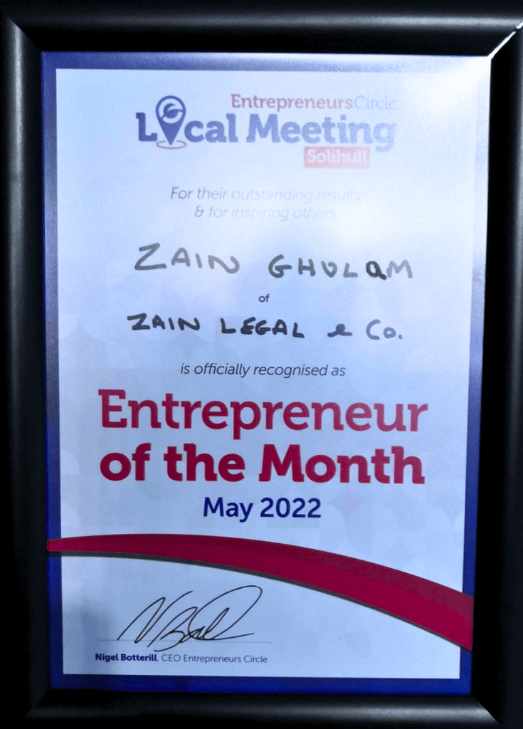 entrepreneur of the month